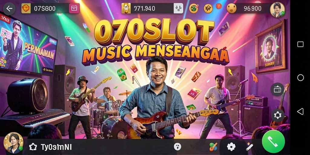Screenshot utama 070SLOT menampilkan gameplay musik yang seru.