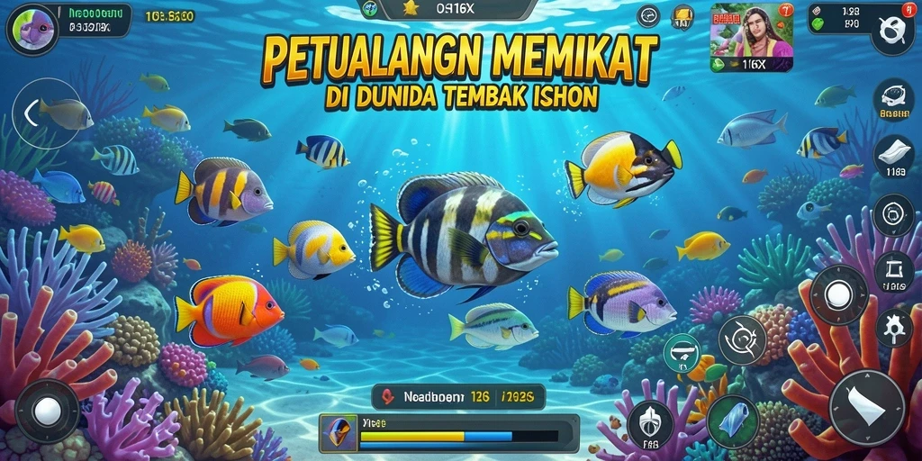 Gameplay seru menembak ikan di 116X.