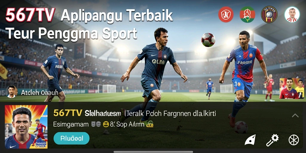 Tampilan gameplay 567TV yang menampilkan berbagai statistik olahraga.