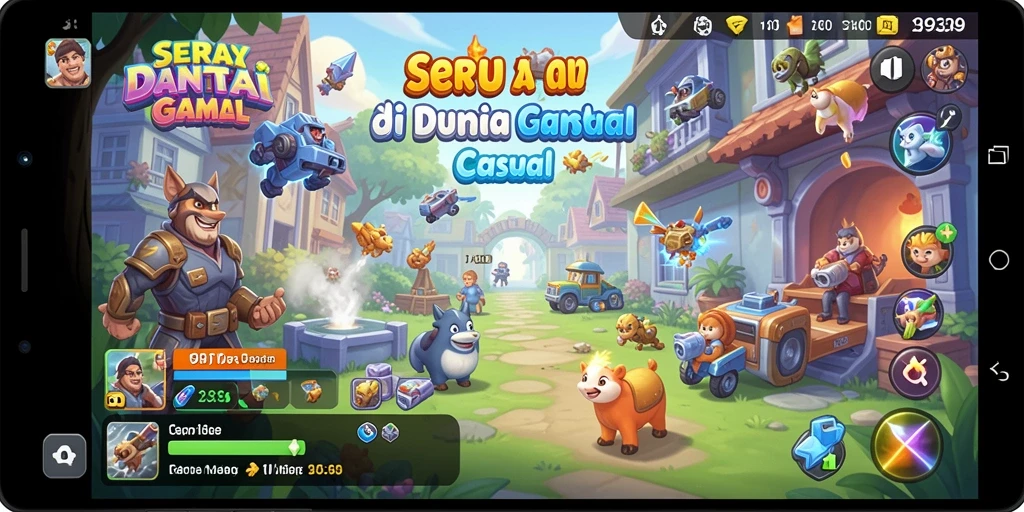 Tampilan menarik dari gameplay Casual 9939 yang seru dan menghibur.