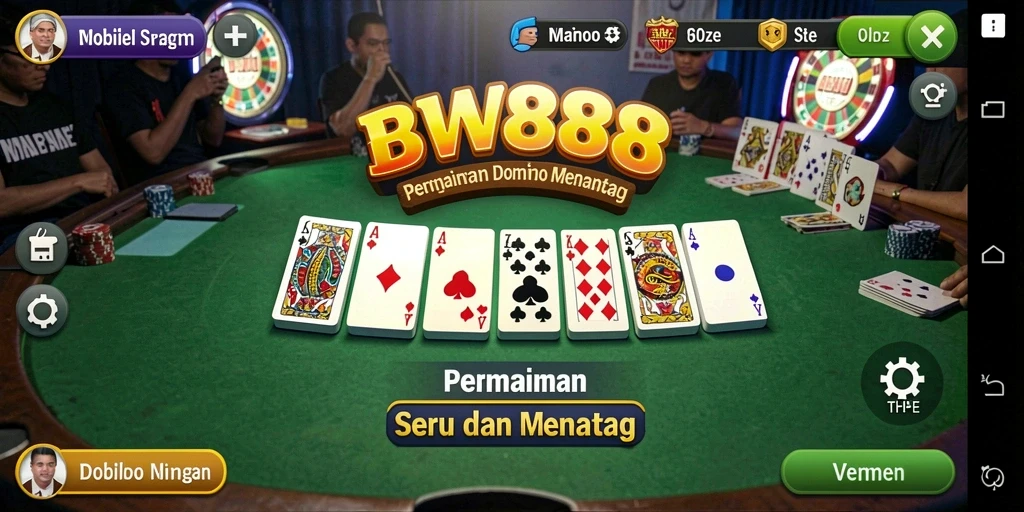 Tampilan intuitif dari gameplay Domino yang mengasyikkan.