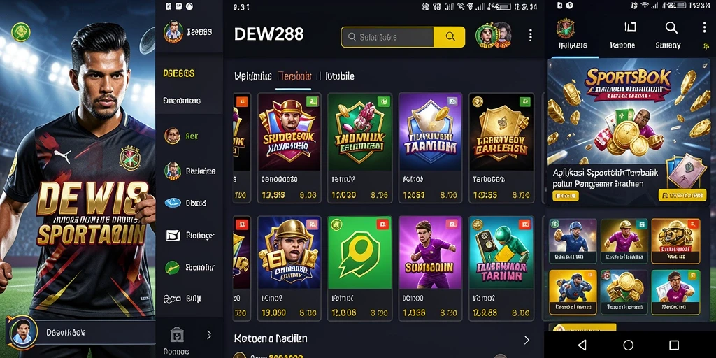 Tampilan menarik dari gameplay taruhan olahraga di DEWI288.