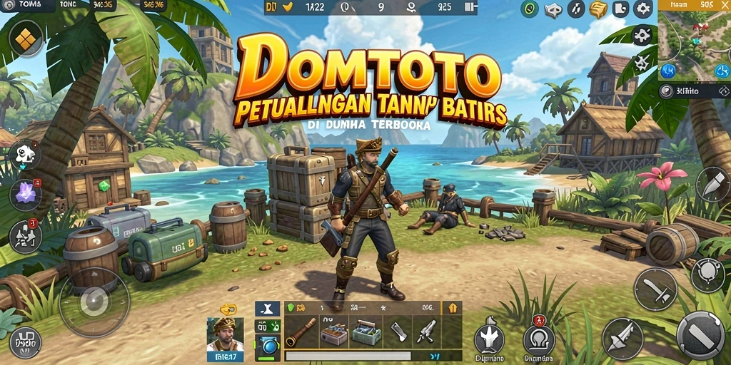 Tangkapan layar aksi di dunia terbuka DOMTOTO yang menakjubkan.
