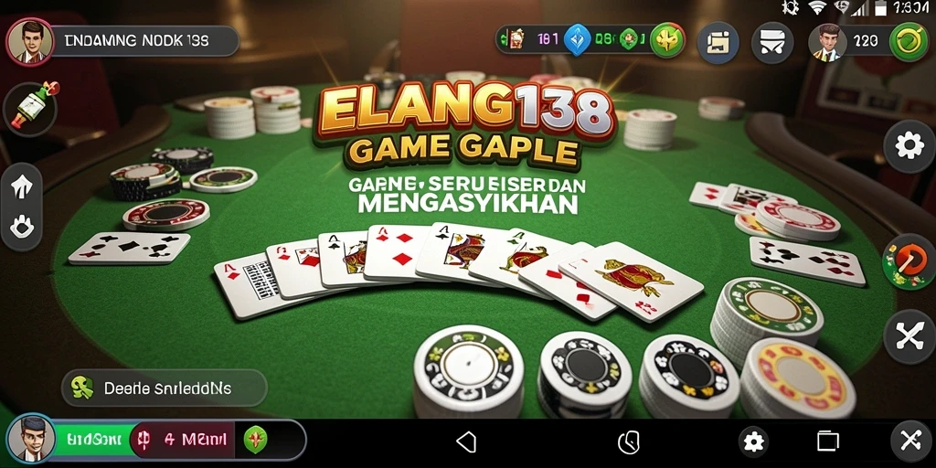 Tampilan gameplay menarik dari ELANG138 saat bermain Gaple.
