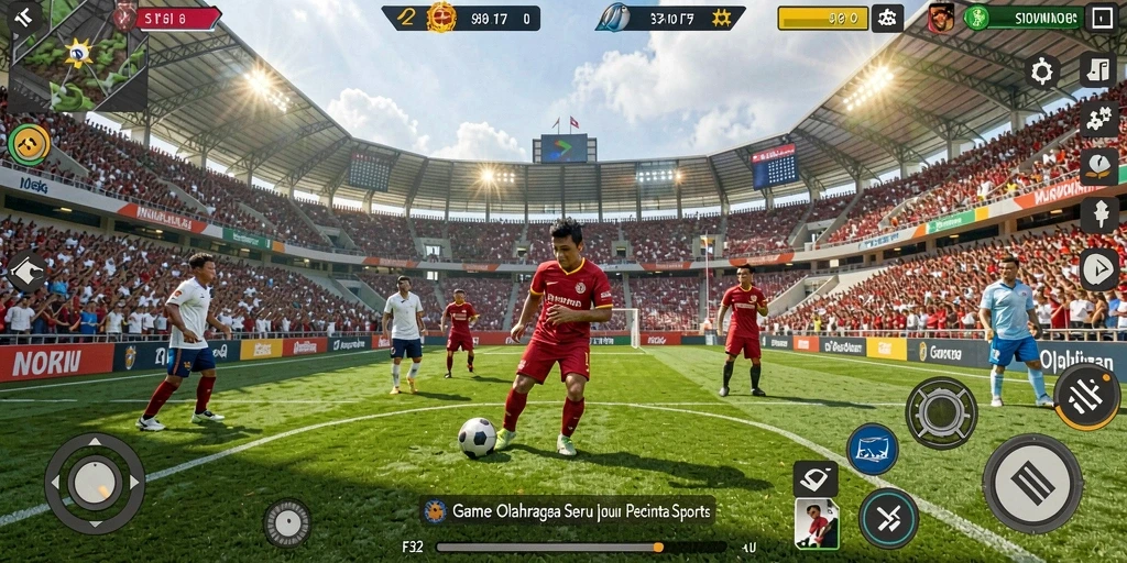 Tampilan seru gameplay olahraga di F32