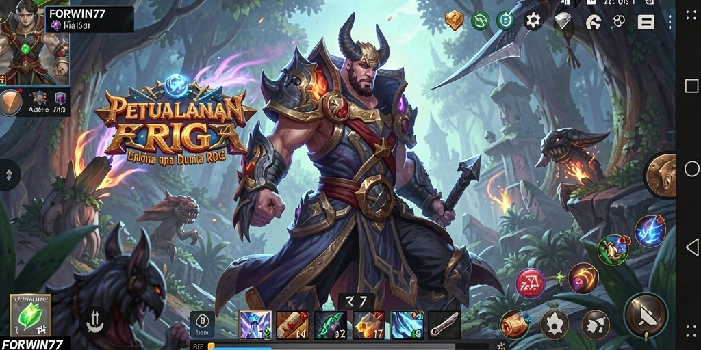 Gameplay seru dan mendalam dalam FORWIN77 yang memukau.