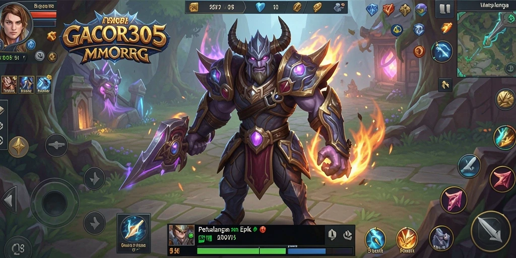 Tampilan gameplay seru dan menarik di GACOR305 menunjukkan aksi pertarungan antar pemain.