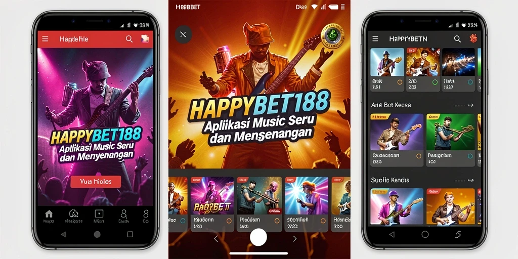 Screenshot tampilan gameplay HAPPYBET188 dengan aksi musik yang menyenangkan.