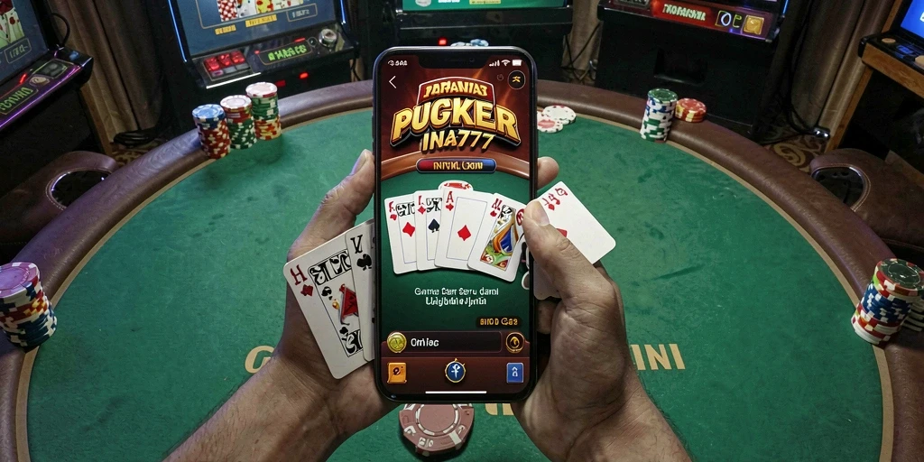 Tampilan gameplay menarik dari aplikasi poker INA777.