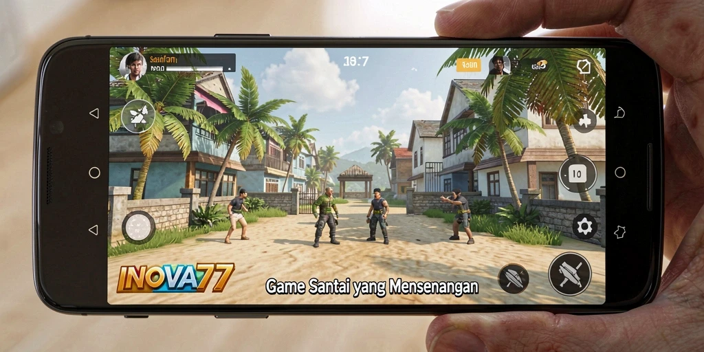 Tampilan gameplay INOVA77 yang mengasyikkan dan penuh warna.