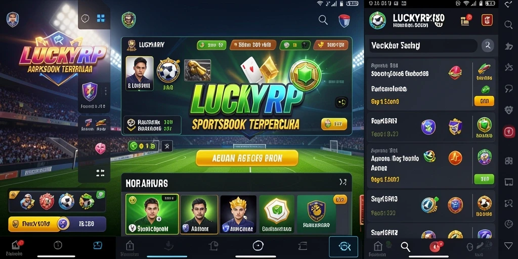 Tampilan gameplay seru di LUCKYRP dengan taruhan yang beragam.