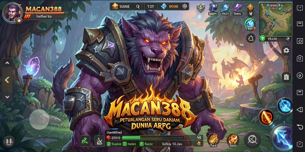 Tampilan gameplay seru dari MACAN388 dalam mode ARPG.