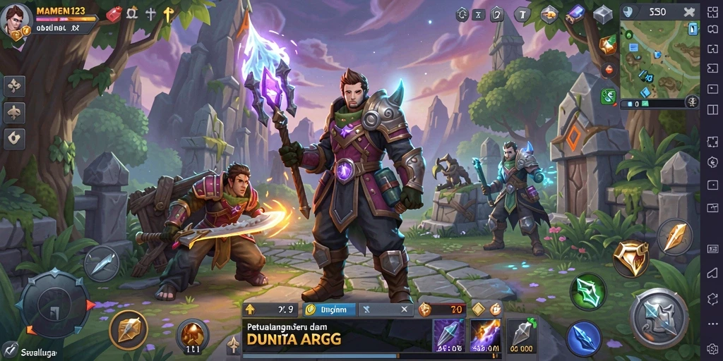 Tampilan menarik dari gameplay MAMEN123 yang menampilkan aksi seru.
