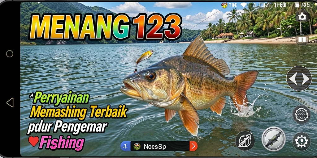 Tampilan menangkap ikan yang seru dan realistis di MENANG123.