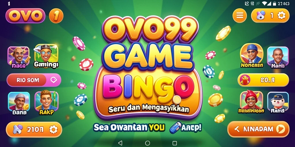 Tampilan layar permainan Bingo yang seru dan interaktif di OVO99.