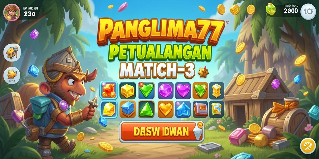 Tampilan gameplay seru dan penuh warna di PANGLIMA77.