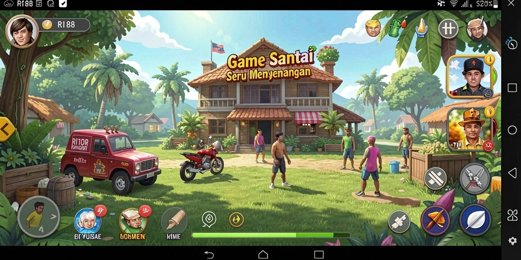 Tampilan gameplay RI188 yang menyenangkan dan menghibur.