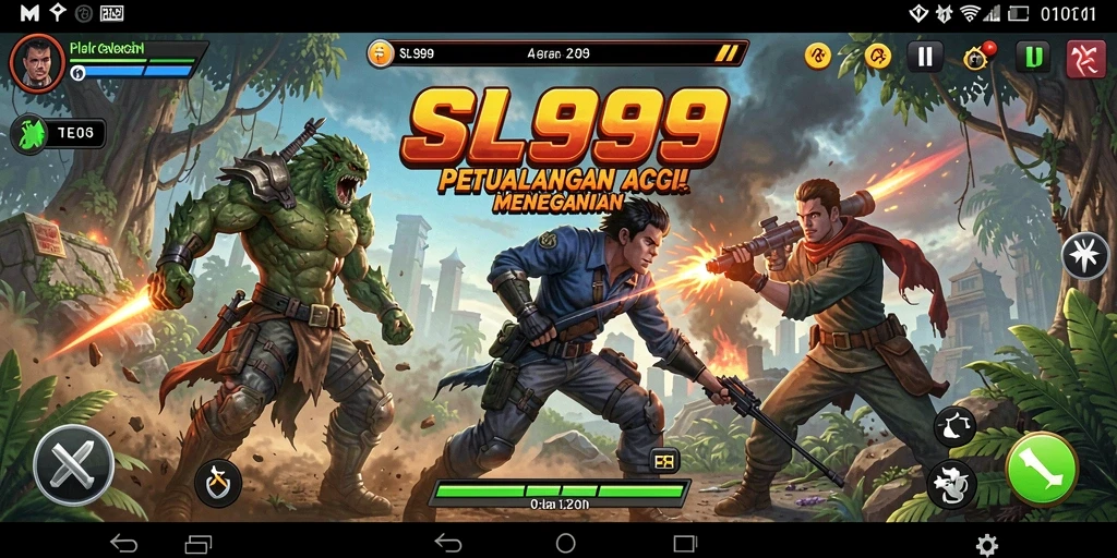 Tampilan gameplay spektakuler SL999 dengan aksi mendebarkan.