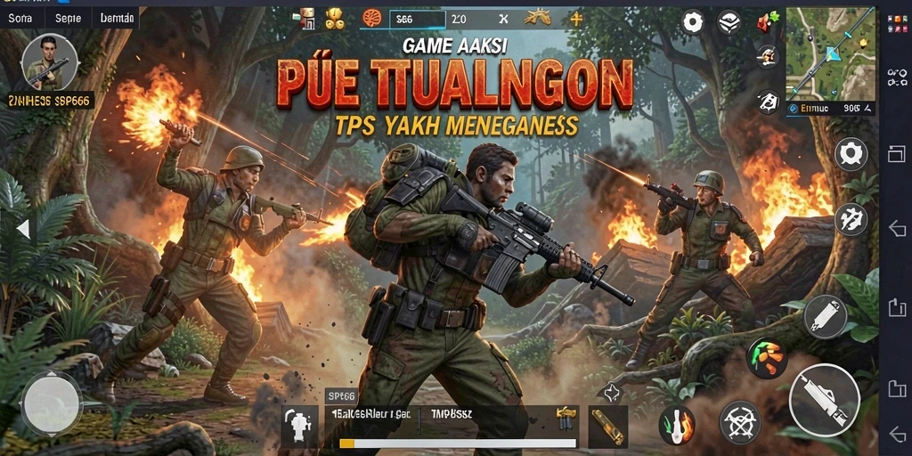 Tampilan menegangkan dari gameplay SP666 yang intens.