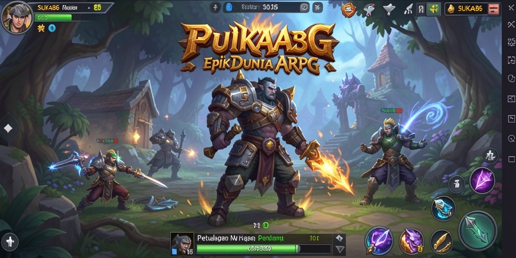 Tampilan menarik dalam game ARPG dengan aksi seru.