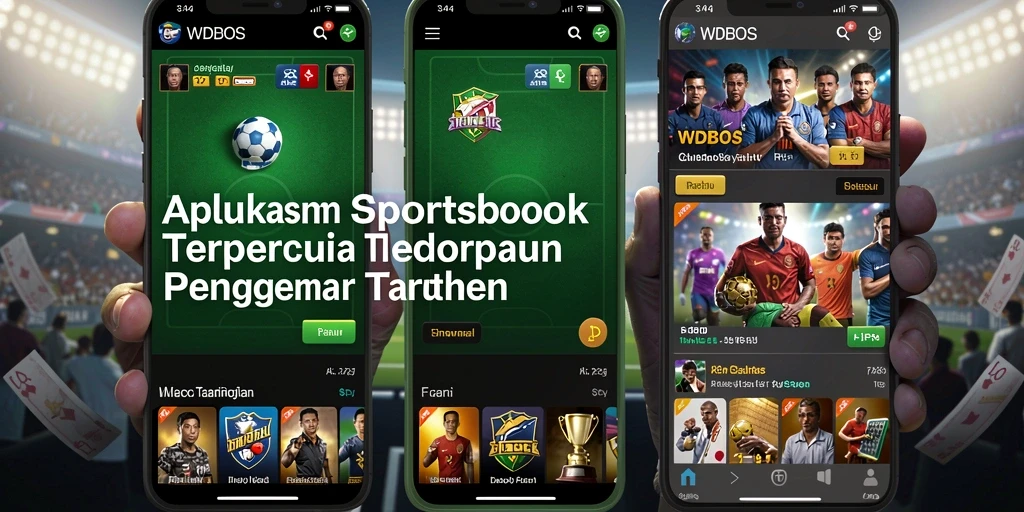 Tampilan aplikasi WDBOS dengan berbagai pilihan taruhan olahraga.