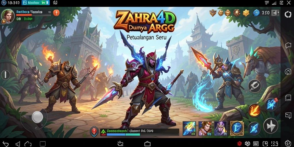 Tampilan gameplay menegangkan dalam dunia ARPG yang luas.