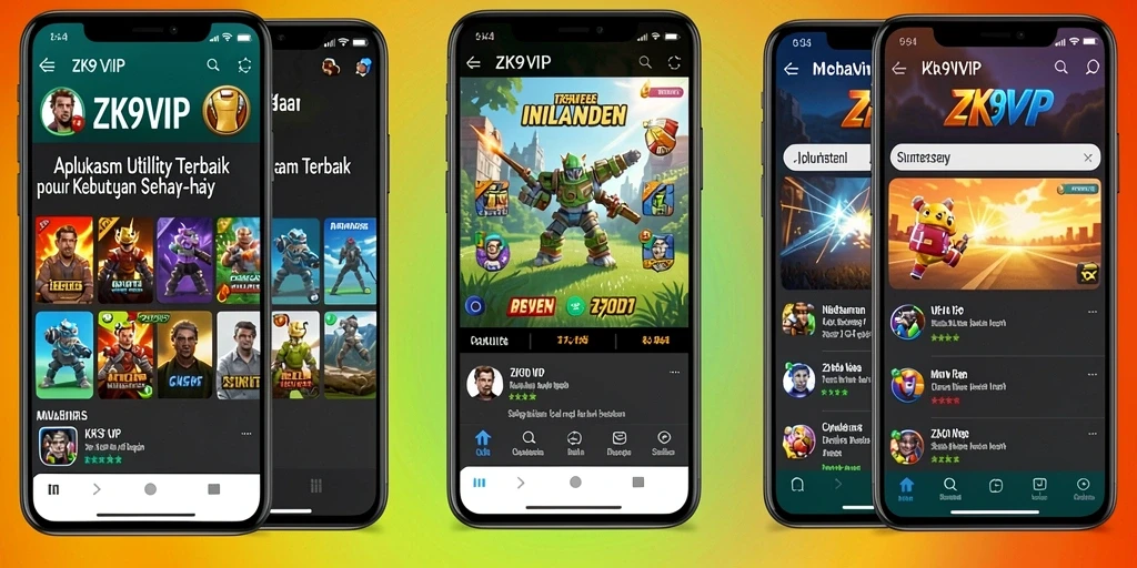 Screenshot ZK9VIP menampilkan antarmuka utama aplikasi Utility yang ramah pengguna.